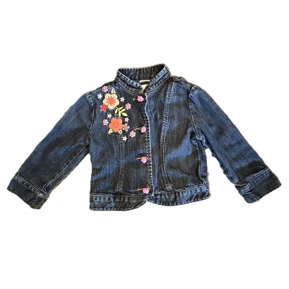 Girl's Gymboree Embroidered Jean Jacket Size 3